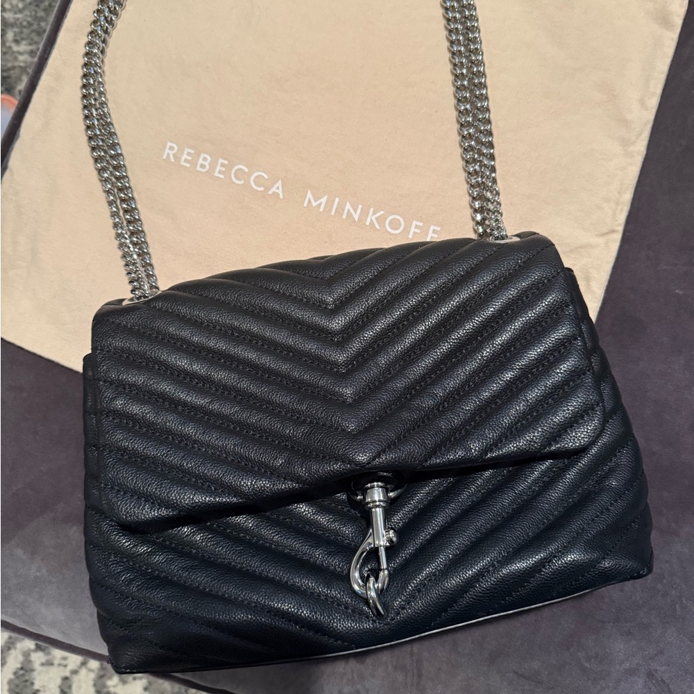 Rebecca Minkoff Black Leather Quilted Bag